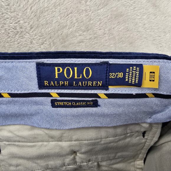 NWT Polo Ralph Lauren Men's Pants 32 x 30 Navy Blue Corduroy Stretch Classic Fit - Picture 4 of 14